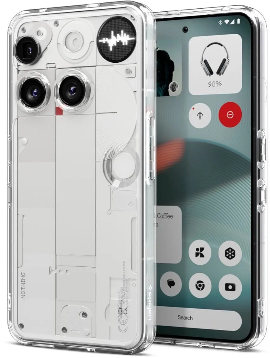 Spigen Ultra Hybrid Hoesje - Universeel 3 - Transparant - Zwart