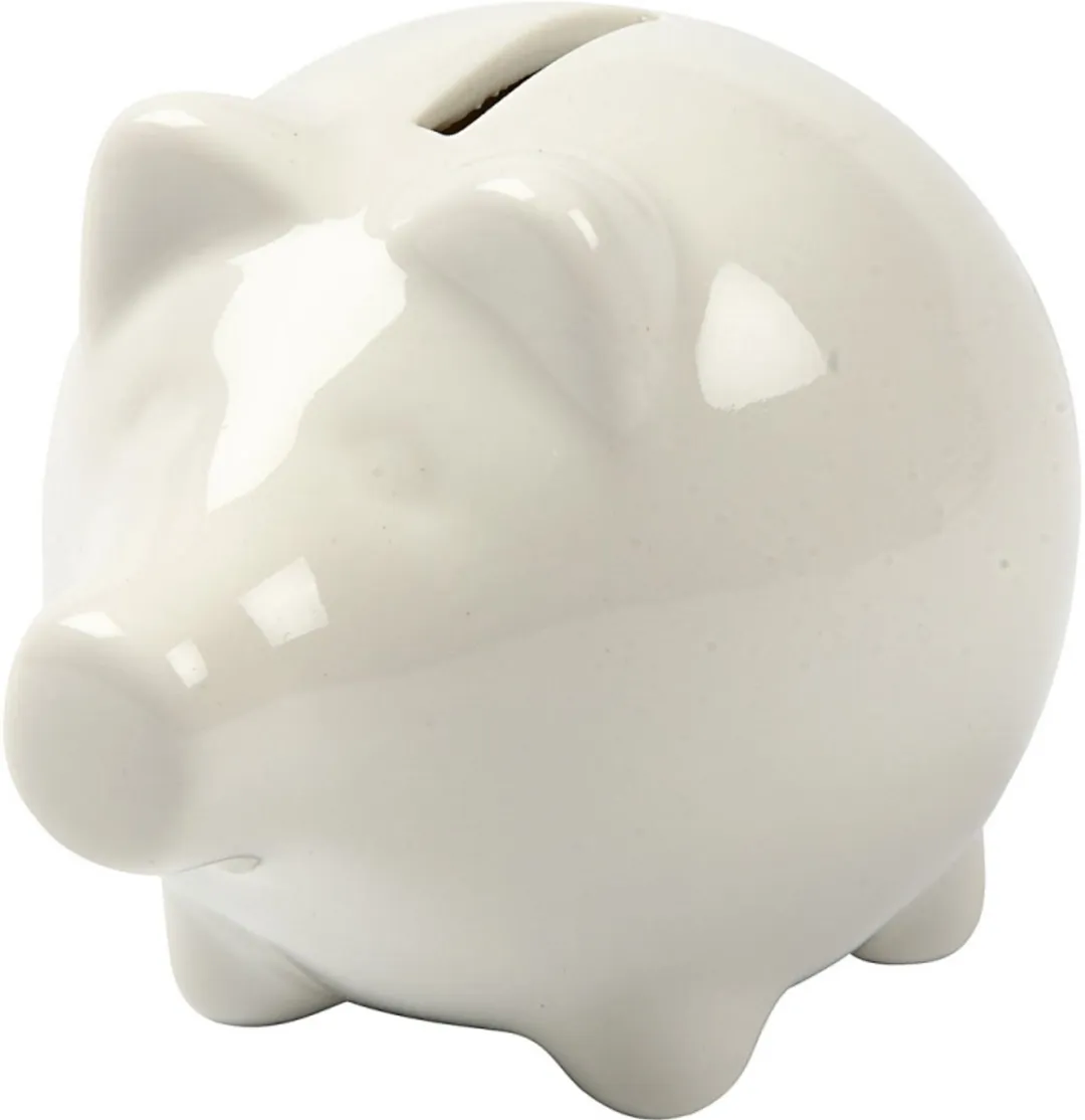 Creativ Company Porseleinen Spaarpot Varken - 10 Stuks