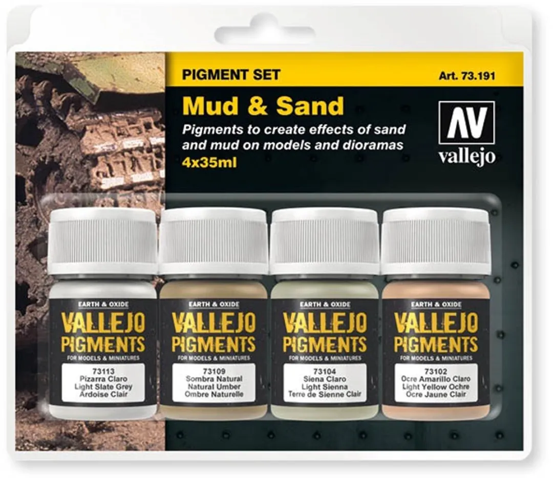 Vallejo 73191 Mud & Sand Pigmentset