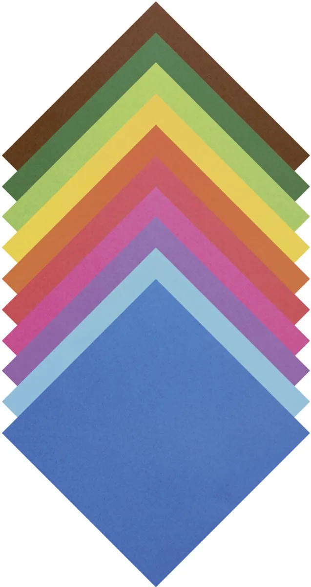 Folia Vouwbladen Mini 5x5cm - 500 Vel Assorti