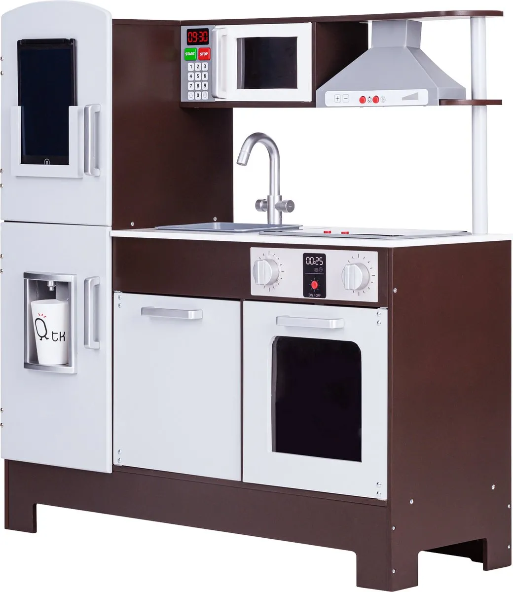 Teamson Kids Houten Speelkeuken Grijs/Bruin - 7x AAA/AA