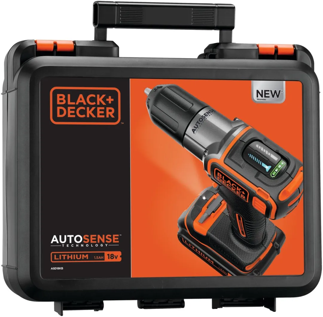 BLACK+DECKER ASD18KB-QW Accuboormachine 18V - 25mm hout/10mm metaal