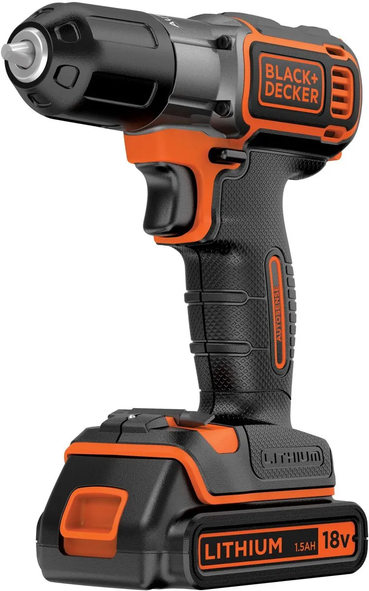 BLACK+DECKER ASD18KB-QW Accuboormachine 18V - 25mm hout/10mm metaal