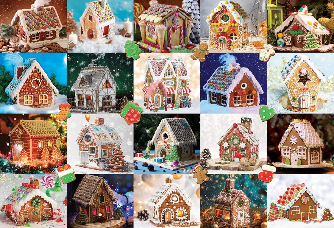 Eurographics Peperkoek Huis Puzzel 550 Stuks - Meerkleurig