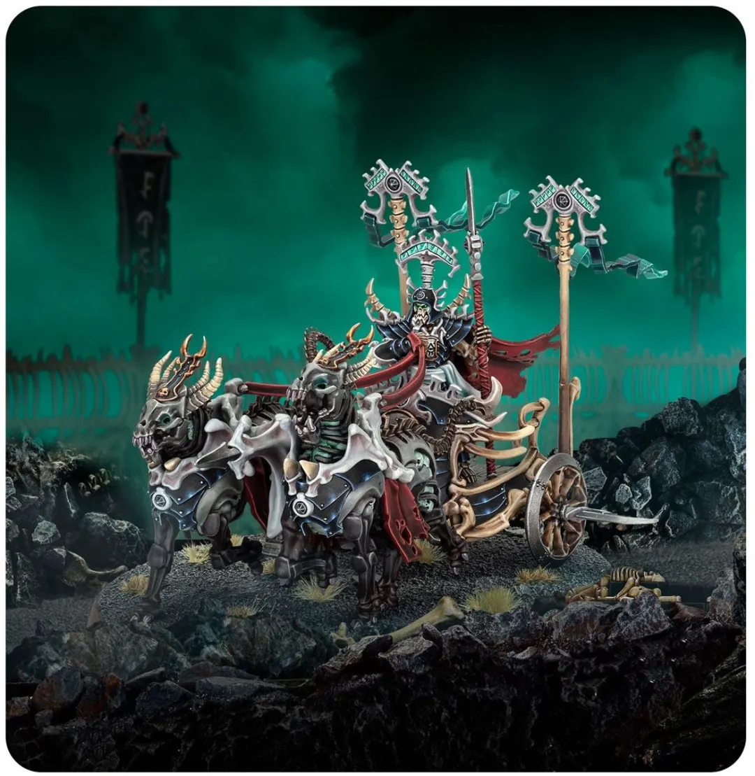 Games Workshop Ossiarch Bonereapers Liege-Kavalos op Oorlogstrijdwagen