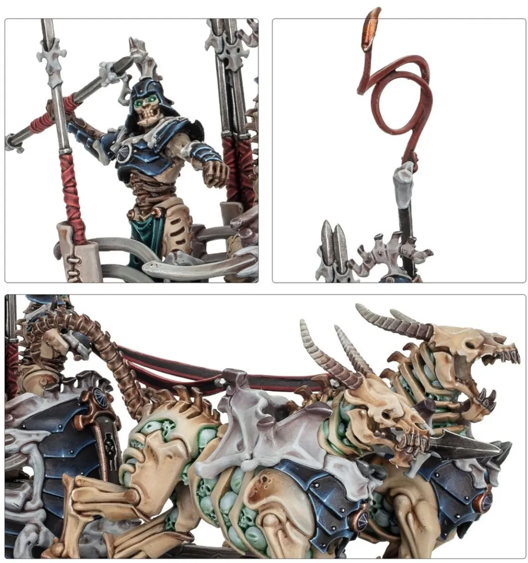 Games Workshop Ossiarch Bonereapers Liege-Kavalos op Oorlogstrijdwagen