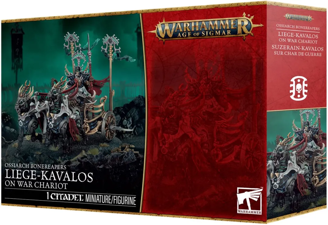 Games Workshop Ossiarch Bonereapers Liege-Kavalos op Oorlogstrijdwagen