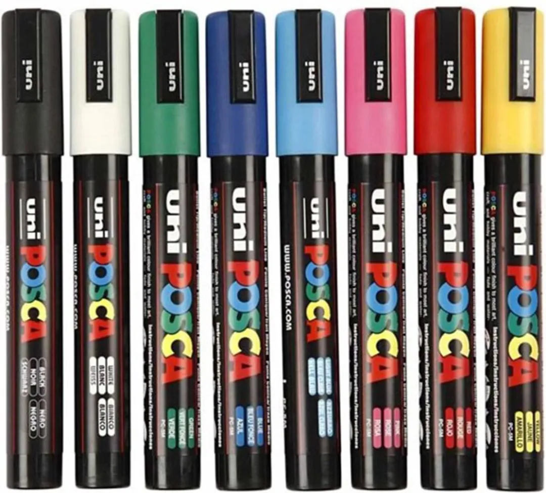 Posca PC3M Uni Stiften - 8 Stuks - Assorti
