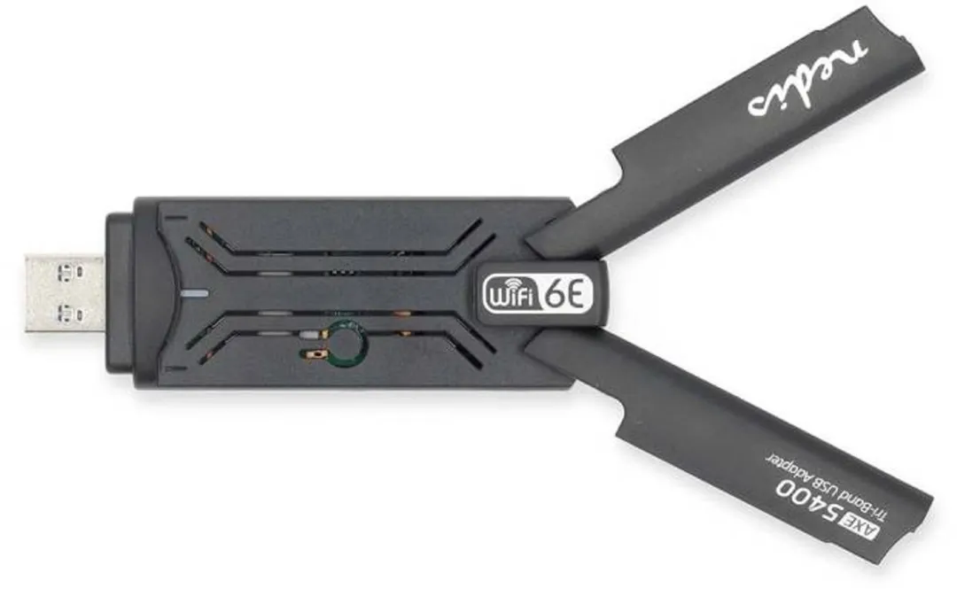 Nedis WSNWA5410BK Wi-Fi 6E Dongel - AX5400 - Zwart
