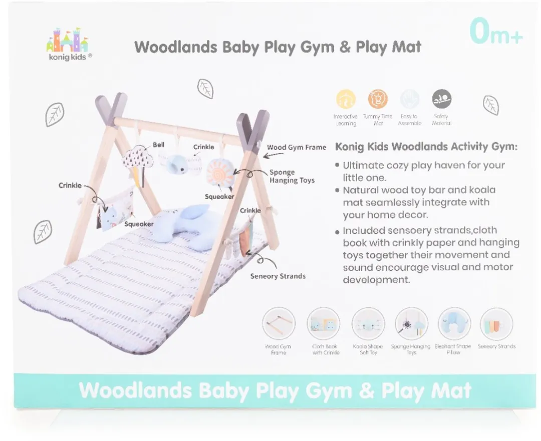 Moni Toys Sahara Speelkleed met Houten Babygym