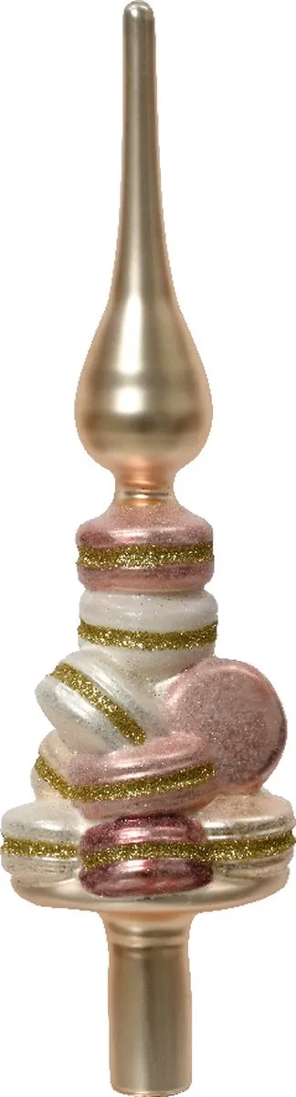 Decoris Piek met Macarons Glas Ø8xH29,5cm