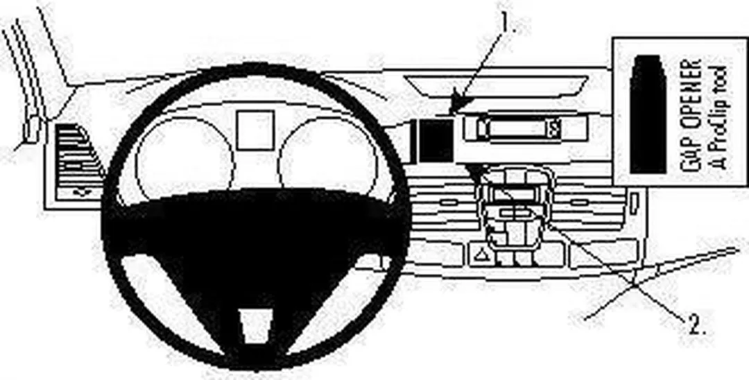 Brodit ProClip 854132 Autospecifieke Houder - Renault Laguna 2008-2015 - Zwart