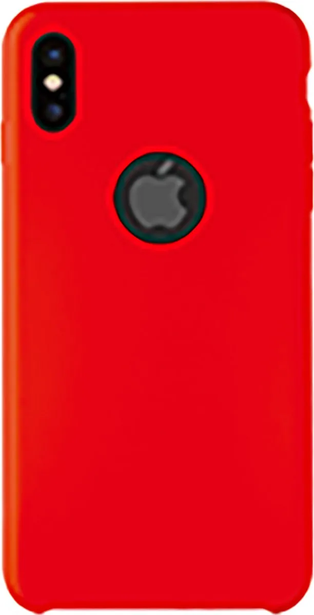 Azuri Rubber Hoesje iPhone X/Xs - Rood