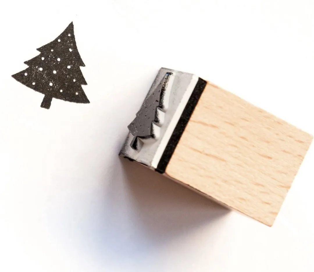 Folia Stempelset Kerstmis 31108 - 10 Stuks - Goud/Groen/Hout/Zwart