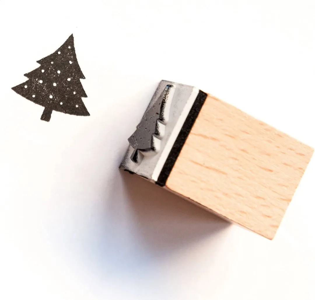 Folia Stempelset Kerstmis 31108 - 10 Stuks - Goud/Groen/Hout/Zwart
