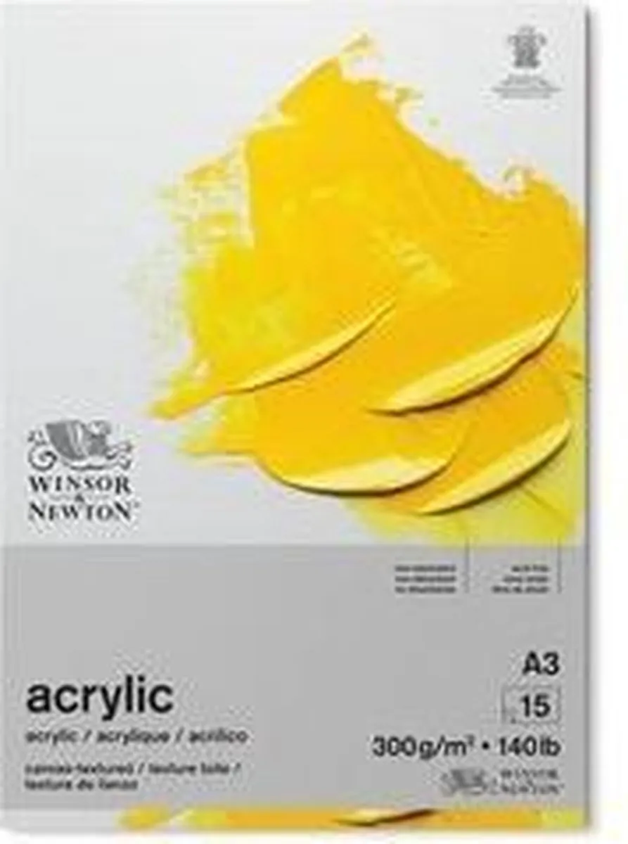 Winsor & Newton Galeria Acrylblok 1-zijdig 15 vel 300gr A3