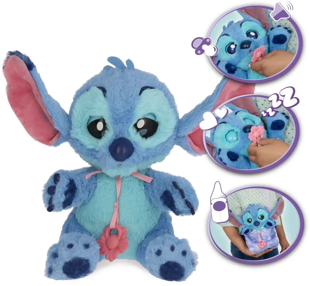 Imc Toys Disney Stitch Interactieve Pluchen Knuffel - Blauw - afbeelding 6 van 6