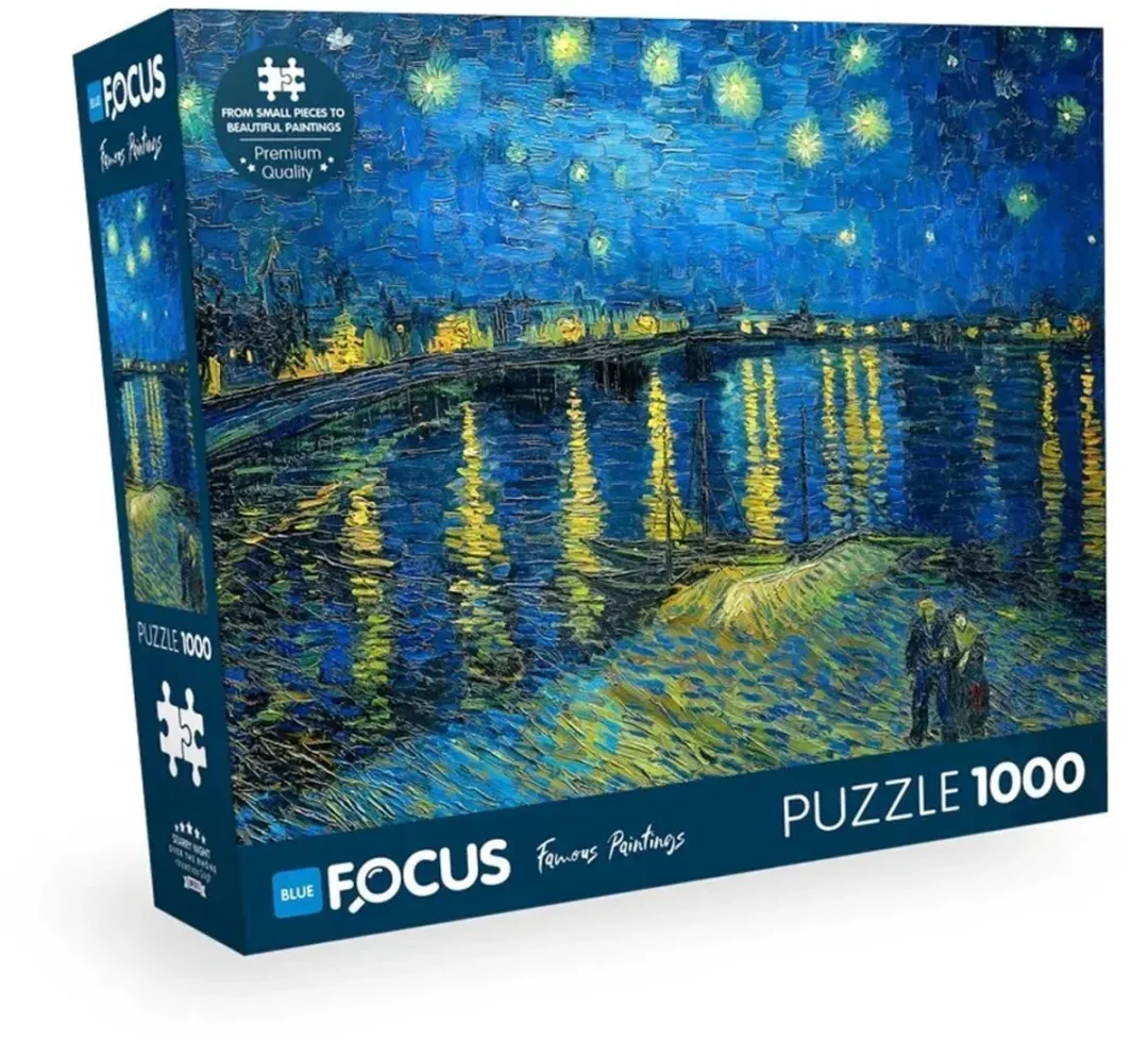 Blue Focus Games Sterrennacht boven de Rhône Puzzel 1000 Stuks