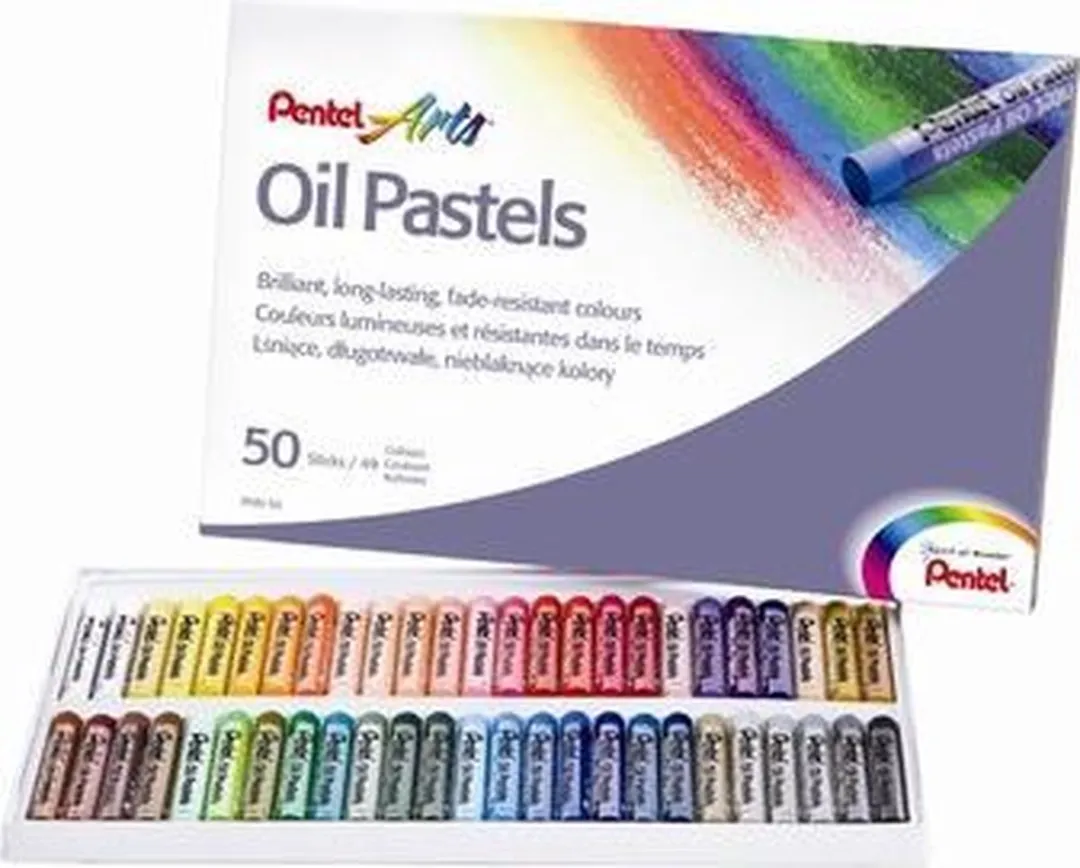 Pentel Arts Oliepastel Set 50 Stuks