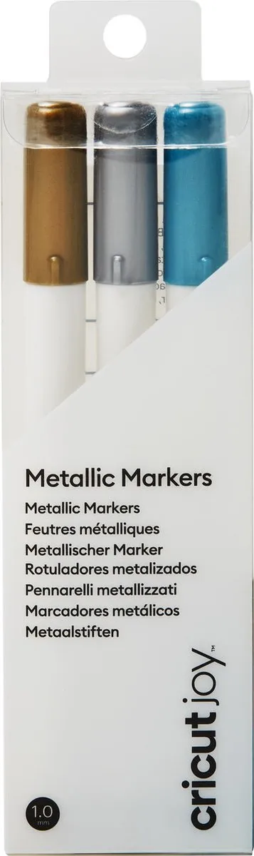 Cricut Joy Markers 1.0mm - Goud/Zilver/Blauw - 3 Stuks