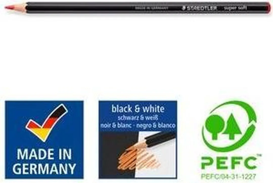 STAEDTLER Super Soft Kleurpotlood 24-delig - Metal Etui - afbeelding 6 van 6