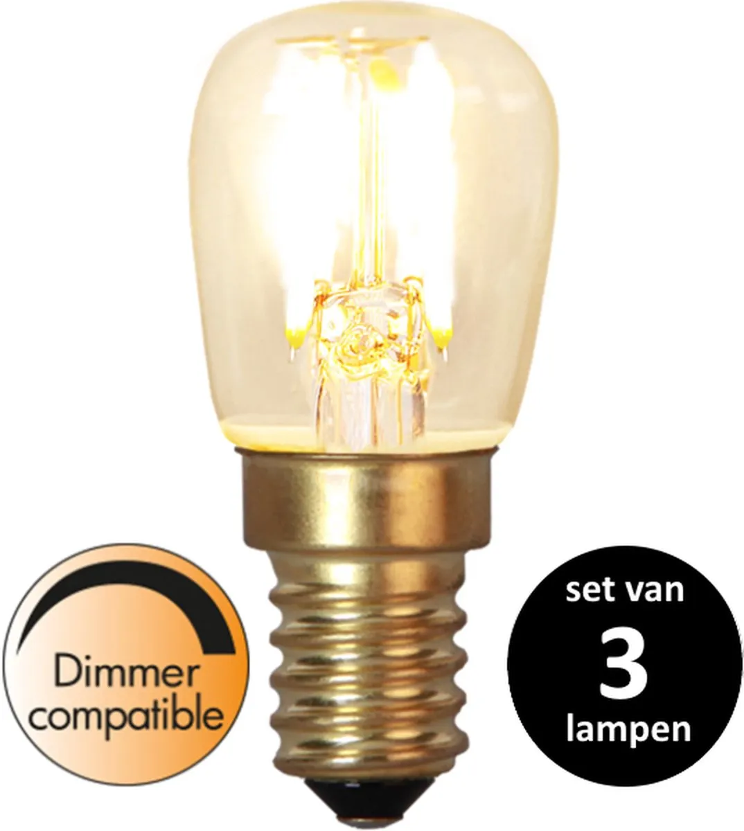 Star Trading Kogellamp E14 1.4W Warm Wit