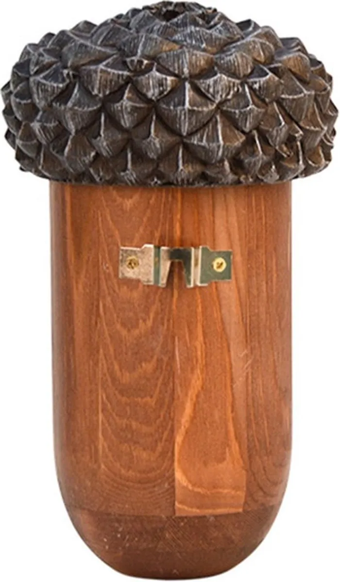 Decoris Vogelhuisje Eikel - 2 Stuks - 25cm - Bruin