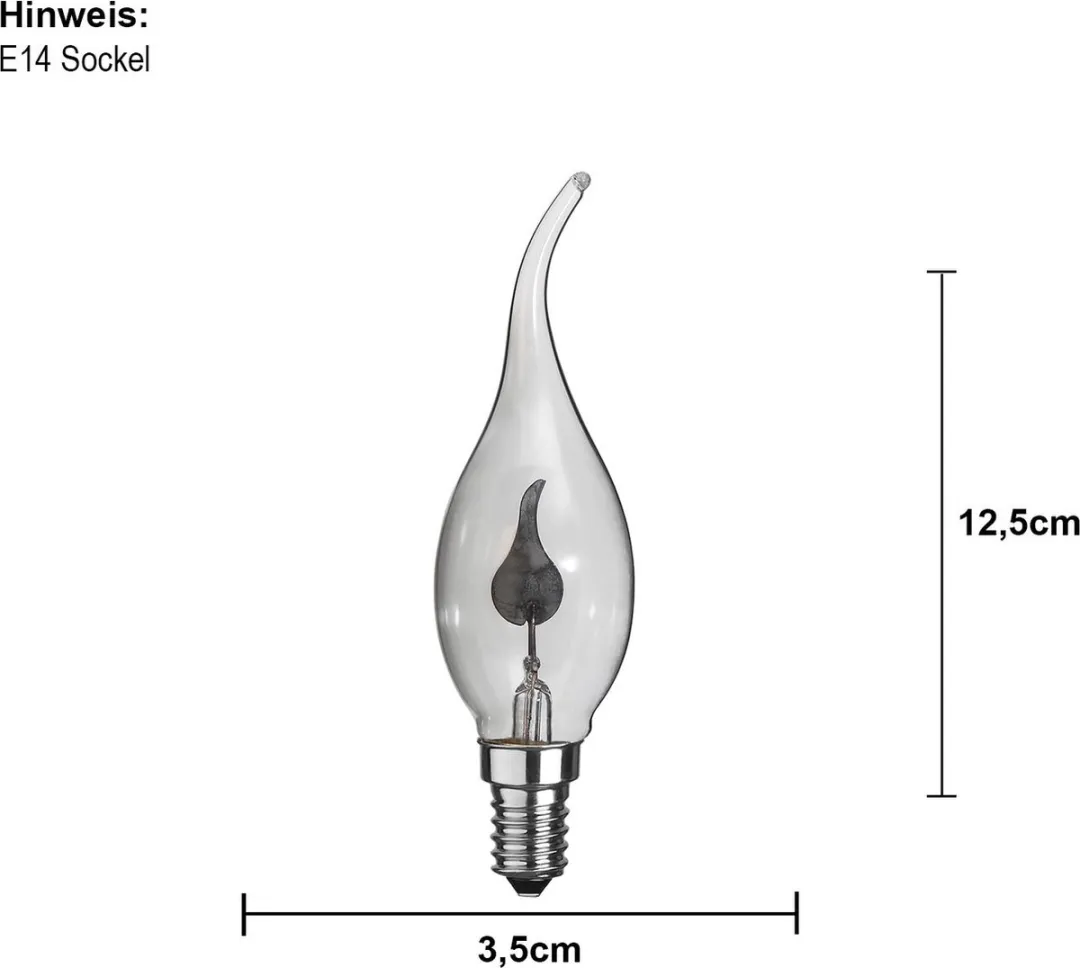 Star Trading Kaarslamp E14 3W Super Warm Wit