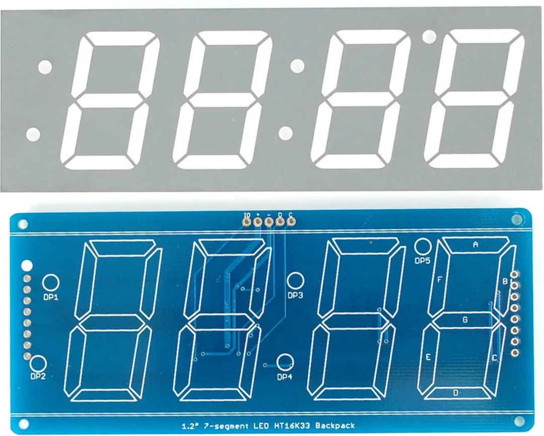 Adafruit 1269 7-Segment Display 1.2 inch - Geel