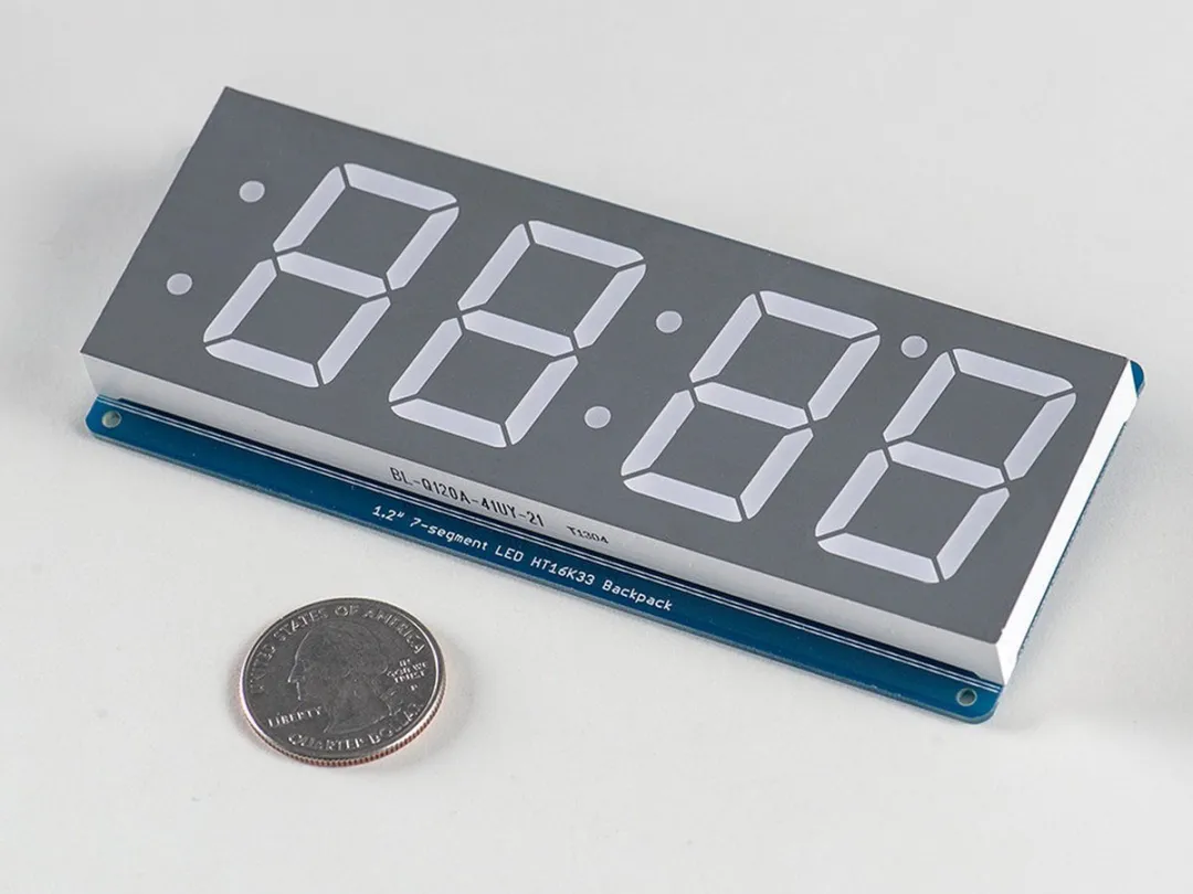 Adafruit 1269 7-Segment Display 1.2 inch - Geel