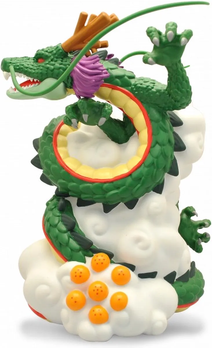Plastoy Dragon Ball Money Box Shenron Collector 27cm - Groen/Oranje/Wit