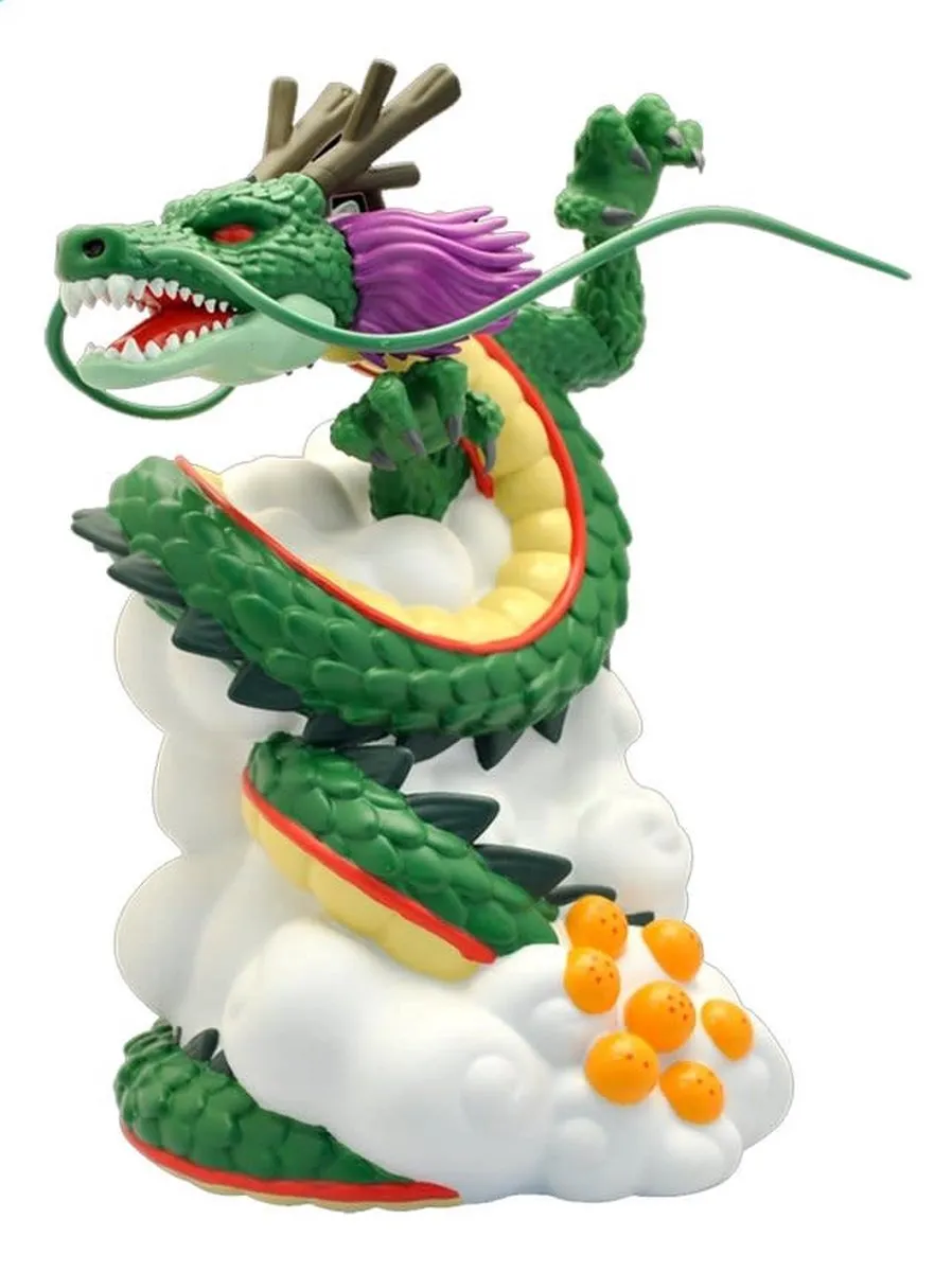Plastoy Dragon Ball Money Box Shenron Collector 27cm - Groen/Oranje/Wit - afbeelding 6 van 6