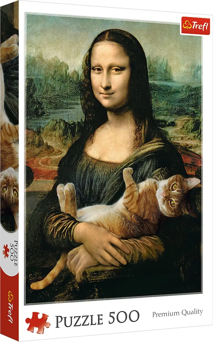 Trefl Mona Lisa met Kat Puzzel 500 Stukjes