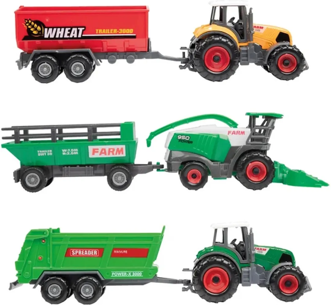 Toi-Toys Metal Tractor met Aanhanger 28002Z - Multicolor - afbeelding 6 van 6