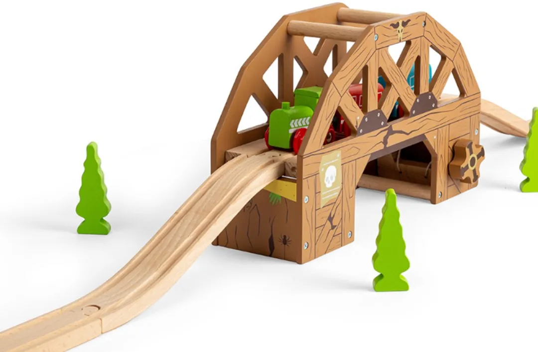 BigJigs Rickety Bridge BJT285 - Houten Wild West Treinaccessoire - Multicolor