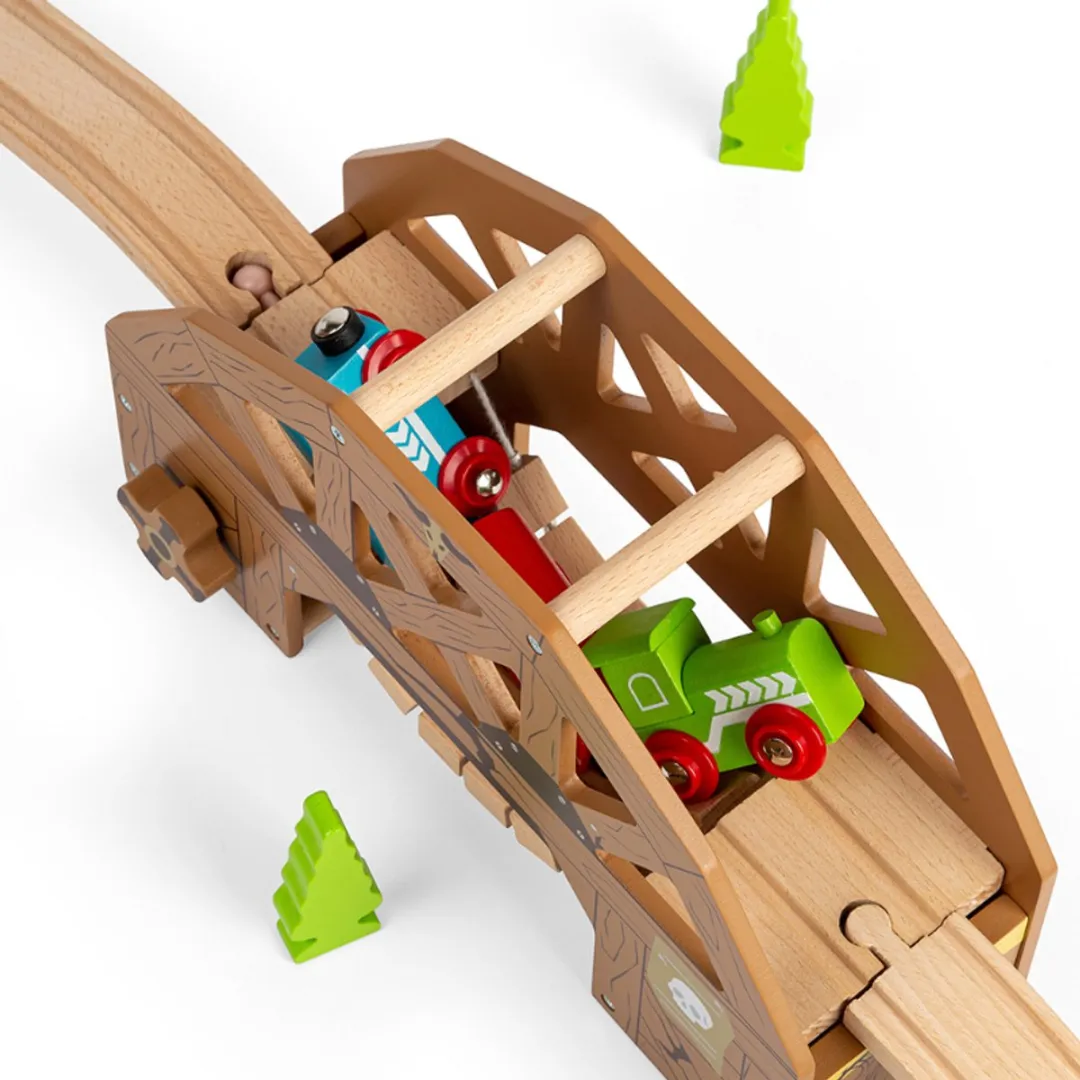 BigJigs Rickety Bridge BJT285 - Houten Wild West Treinaccessoire - Multicolor