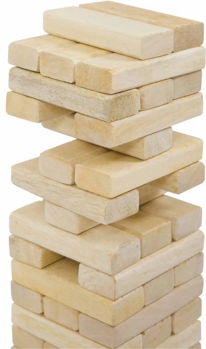 Stapeltoren spel, Reis (kleine) ECO Indiaas hout, in stevige tas ®Designed in UK - Prachtig afgewerkt - Kwaliteit & Klasse - Profi