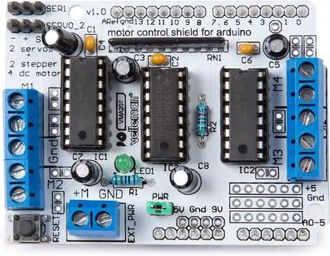 Whadda Motor Driver Shield WPSH207 Arduino - Wit