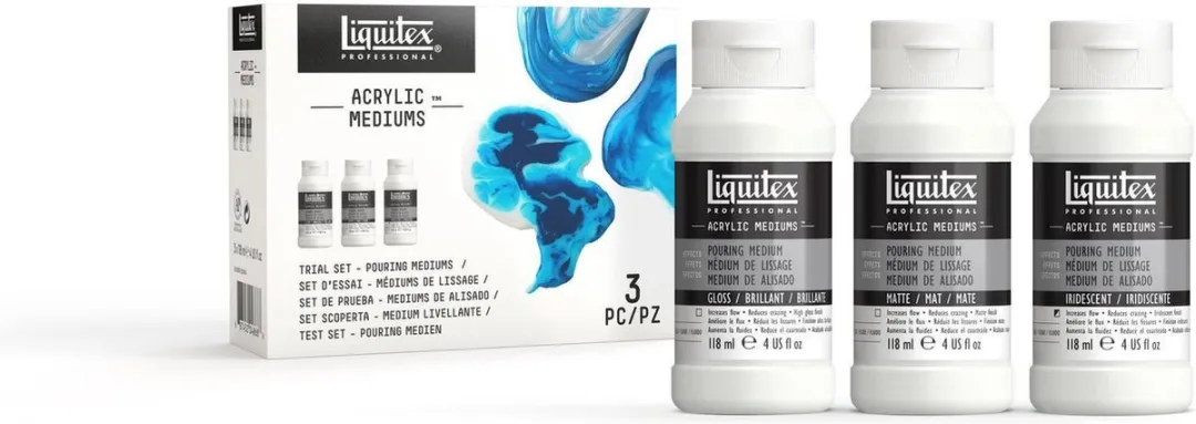 Liquitex Acrylic Pouring Mediums Set