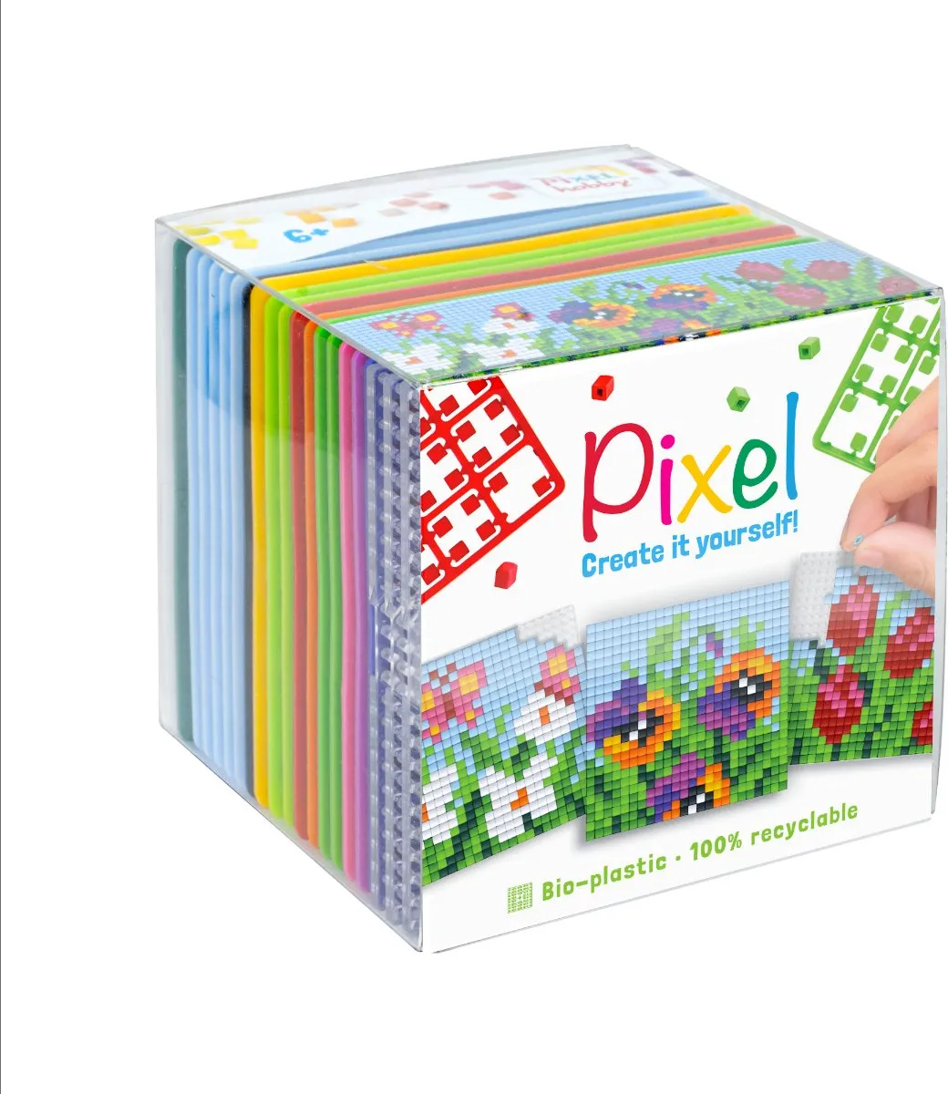 PixelHobby Kubus Thema Bloem/Paard/Voetballer