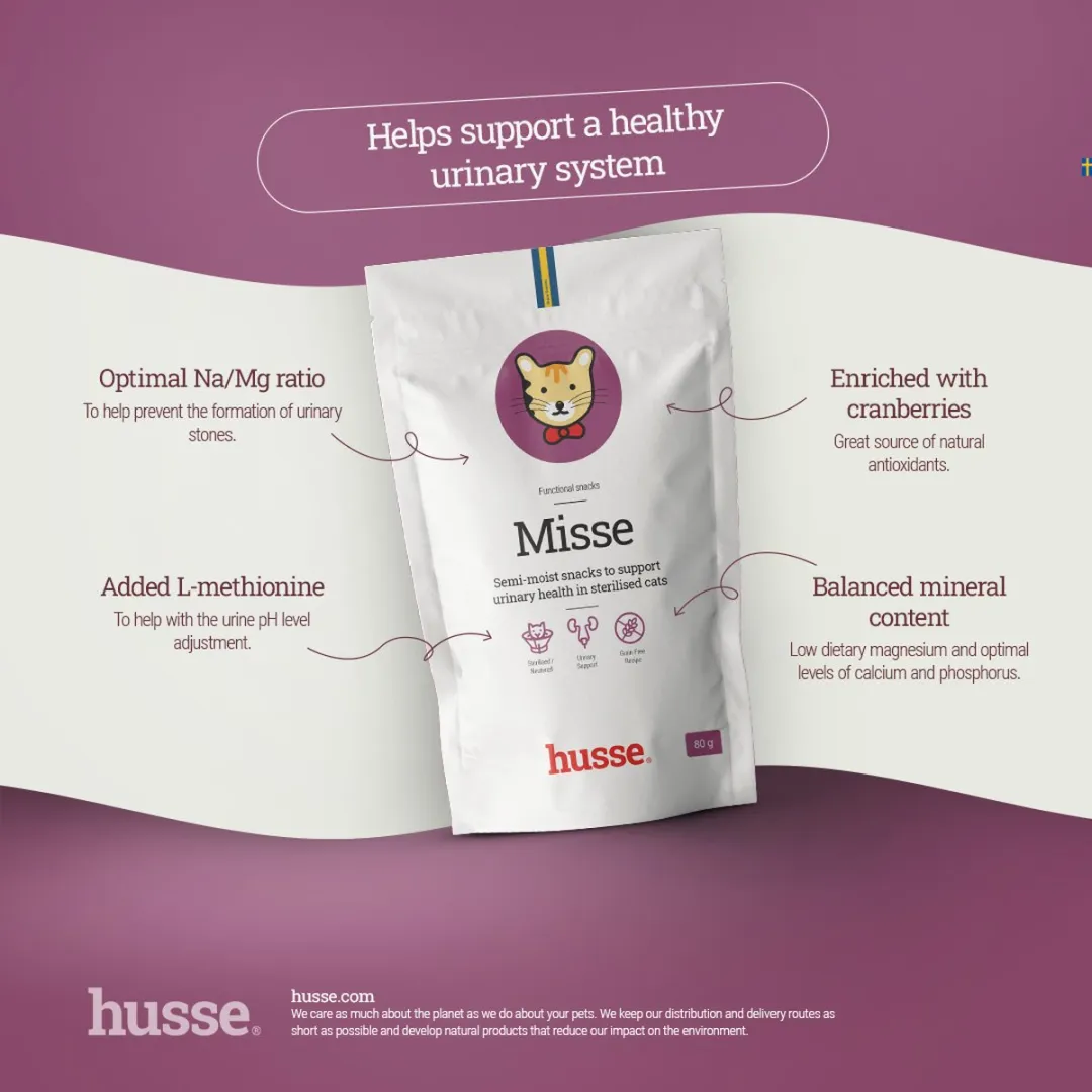 Husse Misse Kattensnacks 6x80g
