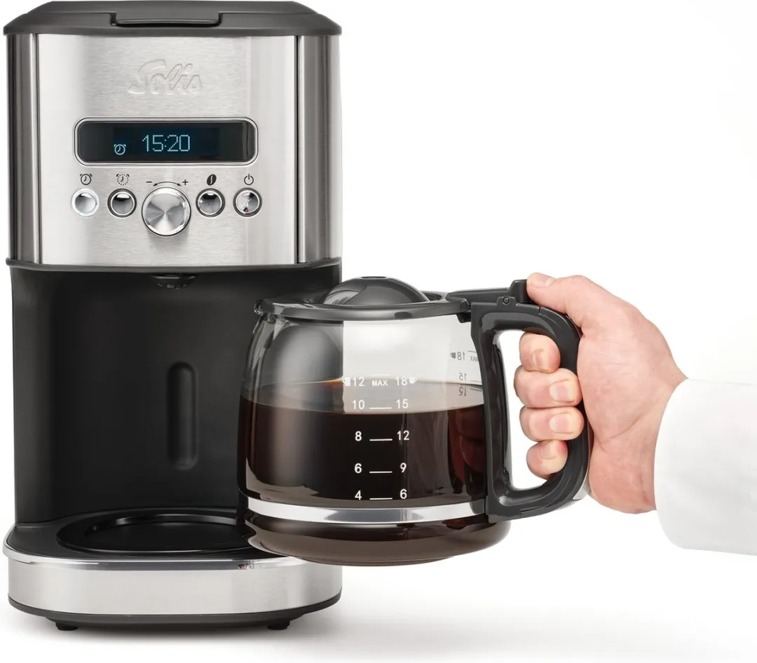 Solis Aroma Brewer 1021 Koffiezetapparaat - 12 Koppen - 1,8L - Zilver