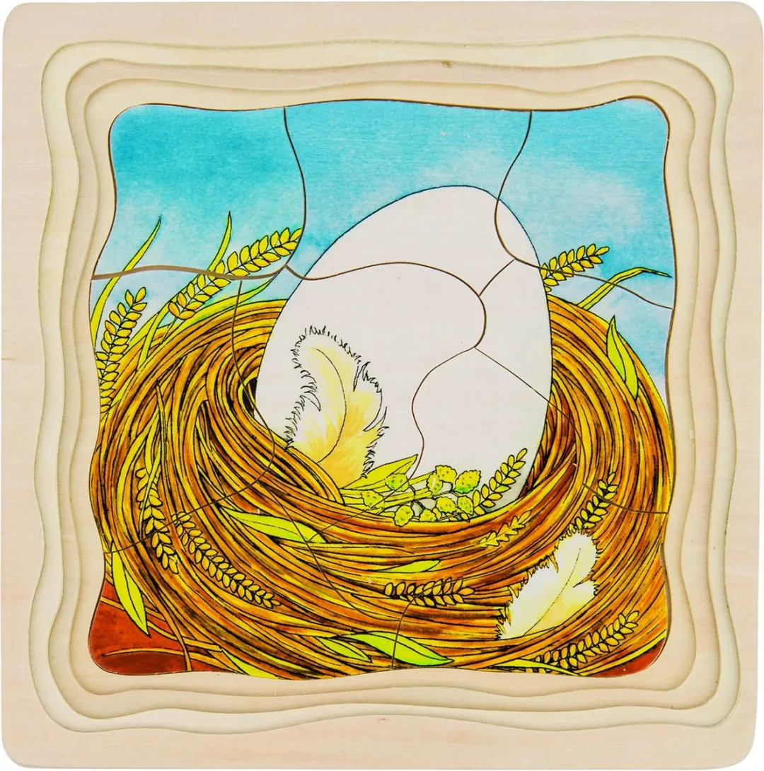 Goki Puzzle Chicken 44 Stuks - Multicolor