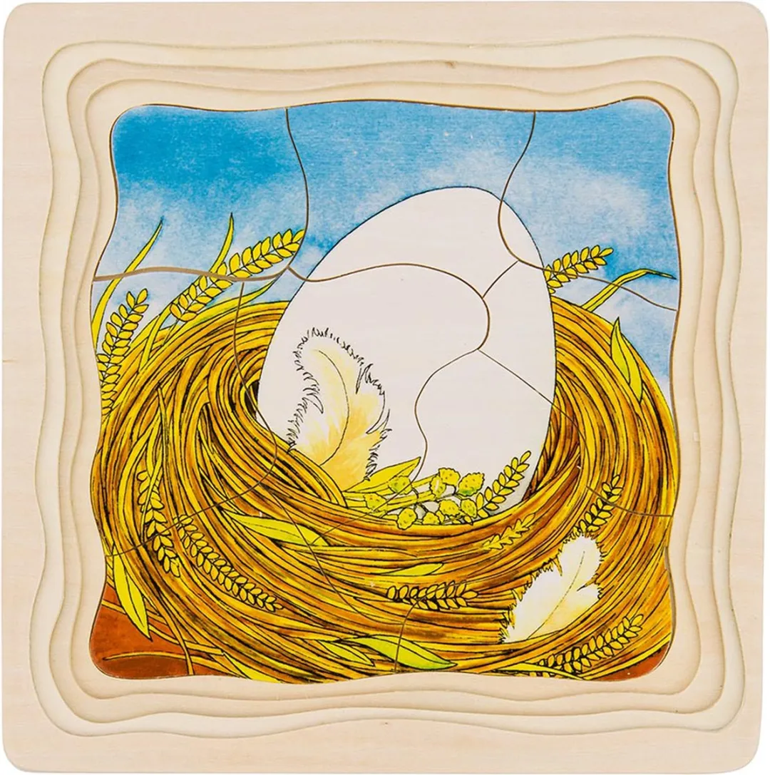 Goki Puzzle Chicken 44 Stuks - Multicolor