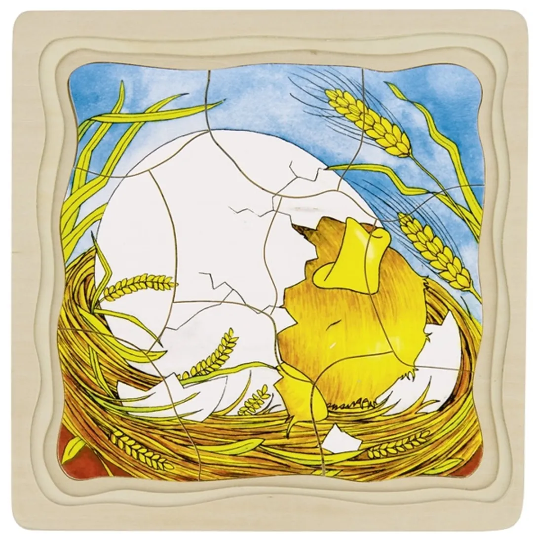 Goki Puzzle Chicken 44 Stuks - Multicolor