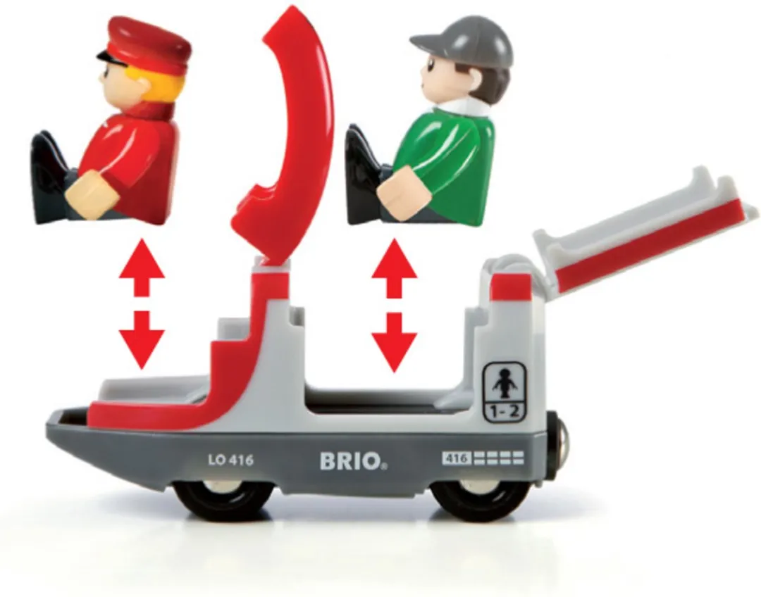 BRIO Rode Passagierstrein 33505 - 5-delig - afbeelding 6 van 6