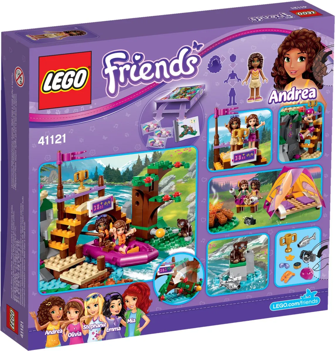 LEGO Friends Avonturenkamp Wildwatervaren 41121
