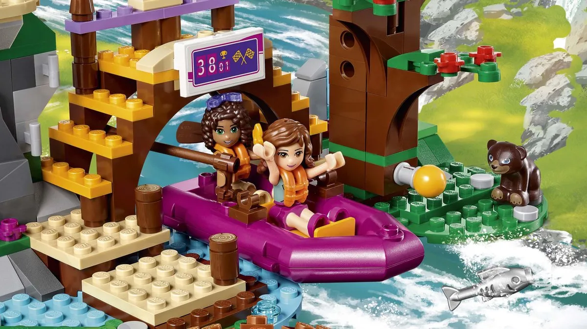LEGO Friends Avonturenkamp Wildwatervaren 41121 - 320 Stukken - 2 Minifiguren