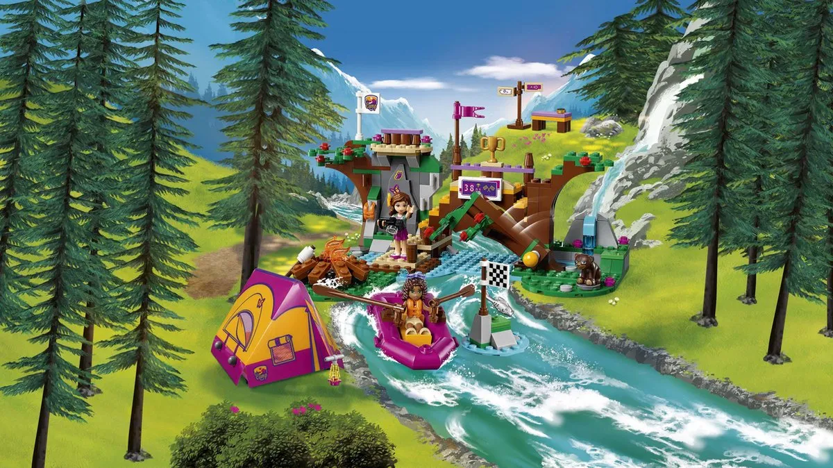 LEGO Friends Avonturenkamp Wildwatervaren 41121 - 320 Stukken - 2 Minifiguren