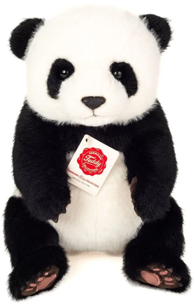 Hermann Teddy Knuffel Panda Zittend 28cm
